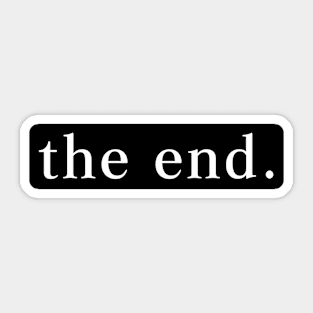 The End Sticker